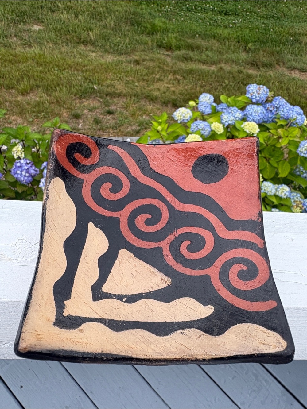 Trinket Dish Hand Painted 4x4 inches